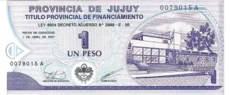 Argentine provinces 1 Peso, 1995 image