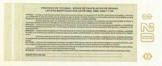 Argentine provinces 20 Pesos, 2000 reverse