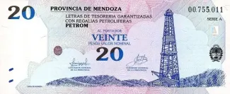 Argentine provinces 20 Pesos, 2002 image