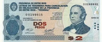 Argentine provinces 2 Pesos, 2002 image