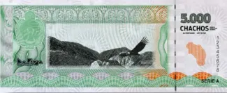 Argentine provinces 5.000 Chachos, 2024 reverse