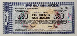 Argentine provinces 50 Australes, 1985 image