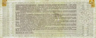 Argentine provinces 50 Australes, 1986-1987 reverse
