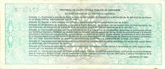 Argentine provinces 50 Australes, 1988 reverse