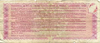 Argentine provinces 50 Australes, 1988 reverse