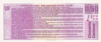 Argentine provinces 50 Centavos, reverse