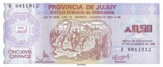 Argentine provinces 50 Centavos, 1986 image