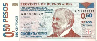 Argentine provinces 50 Centavos, 2001 image