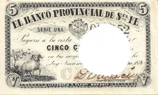 Argentine provinces 5 Centavos, 1874 image