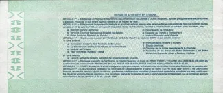 Argentine provinces 5 Pesos, 1995 reverse
