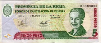 Argentine provinces 5 Pesos, 2001 image