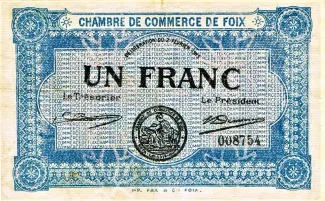 French notgeld 1 Franc, 1915 image