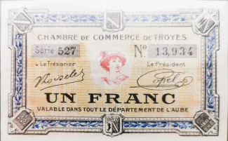 French notgeld 1 Franc,  image