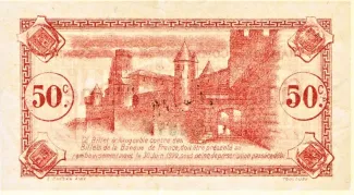 French notgeld 50 Centimes, 1917 reverse