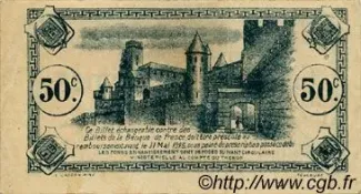 French notgeld 50 Centimes, 1922 reverse