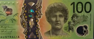 Australia 100 Dollars, 2019-2023 obverse