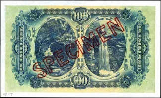 Australia 100 Pounds, 1914-1918 reverse