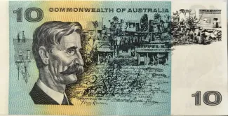 Australia 10 Dollars, 1972 reverse