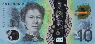 Australia 10 Dollars, 2017 reverse