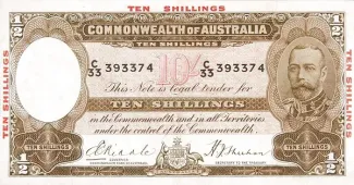 Australia 10 Shillings, 1934