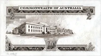 Australia 10 Shillings, 1954-1960 reverse