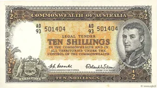 Australia 10 Shillings, 1961-1965