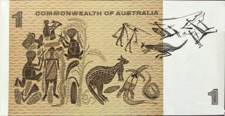 Australia 1 Dollar, 1966-1973 reverse