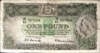 Australia 1 Pound, 1953-1960