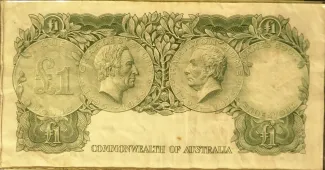 Australia 1 Pound, 1953-1960 reverse