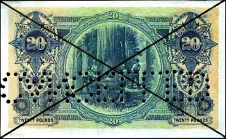 Australia 20 Pounds, 1914-1918 reverse