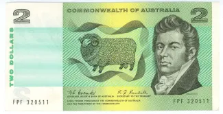 Australia 2 Dollars, 1966-1973 obverse