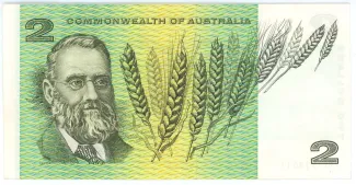 Australia 2 Dollars, 1966-1973 reverse