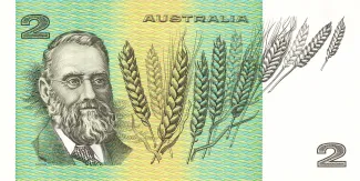 Australia 2 Dollars, 1974-1985 reverse