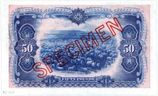 Australia 50 Pounds, 1913-1918 reverse