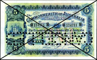Australia 5 Pounds, 1913-1918