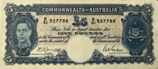 Australia 5 Pounds, 1939-1952