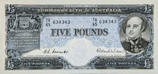 Australia 5 Pounds, 1954-1959