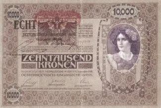 Austria 10.000 Kronen, 1919 obverse
