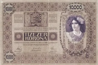 Austria 10.000 Kronen, 1919 reverse