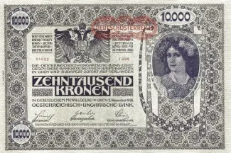 Austria 10.000 Kronen, 1919 obverse