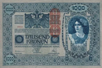 Austria 1.000 Kronen, 1919 obverse