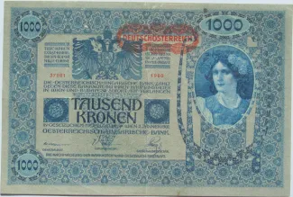 Austria 1.000 Kronen, 1919 obverse