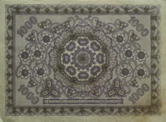 Austria 1.000 Kronen, 1922 reverse
