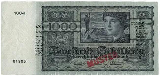 Austria 1.000 Schilling, 1930 obverse