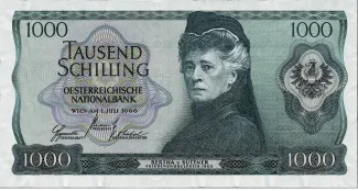 Austria 1.000 Schilling, 1966 obverse