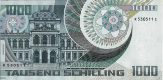 Austria 1.000 Schilling, 1982-1983 reverse