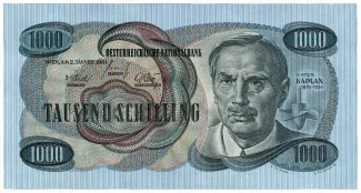 Austria 1.000 Schilling, 1961 obverse