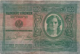 Austria 100 Kronen, 1912 reverse