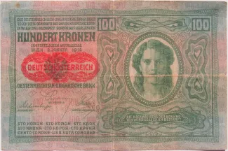 Austria 100 Kronen, 1919 obverse