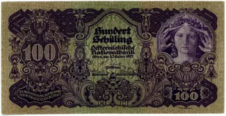 Austria 100 Schilling, 1927 obverse
